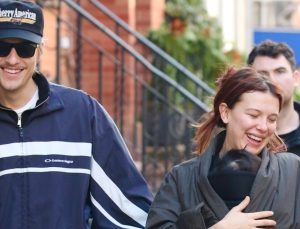 Millie Bobby Brown, bebeğini paltosunun içine sakladı