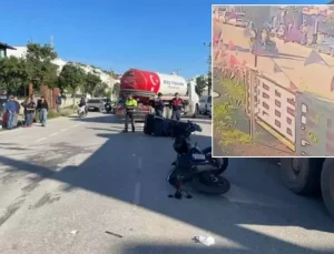 Motosikletler çarpıştı, 82 yaşındaki adam hayatını kaybetti! O anlar kameralarda
