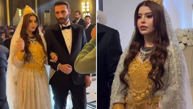 Nazdar Barzani ile Kahraman Zülfikar İzol evlendi! Geline kilolarca altın takıldı