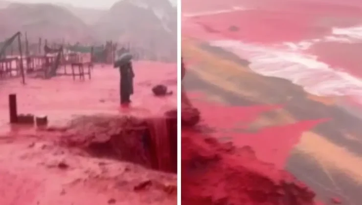 Nedeni de belli oldu! Dünyaca ünlü ada kırmızıya büründü