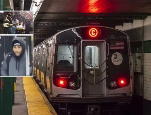 New York metrosunda dehşet: Evsiz adamı ateşe verdi