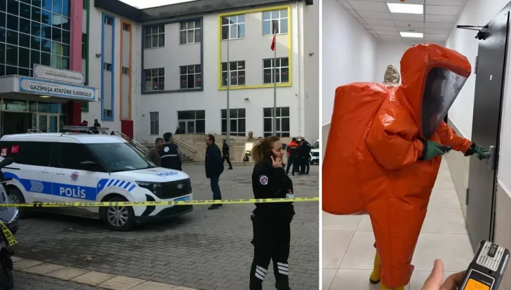 Ortaokulda gizemli koku! Özel kıyafetlerle denetlendi, kaynağı belirlenemedi