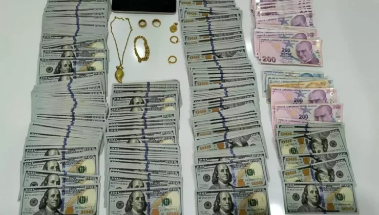 Polis operasyonunda her yerden para ve altın fışkırdı