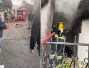 Psikolojik sorunları olan kadın gözünü kırpmadan yaktı