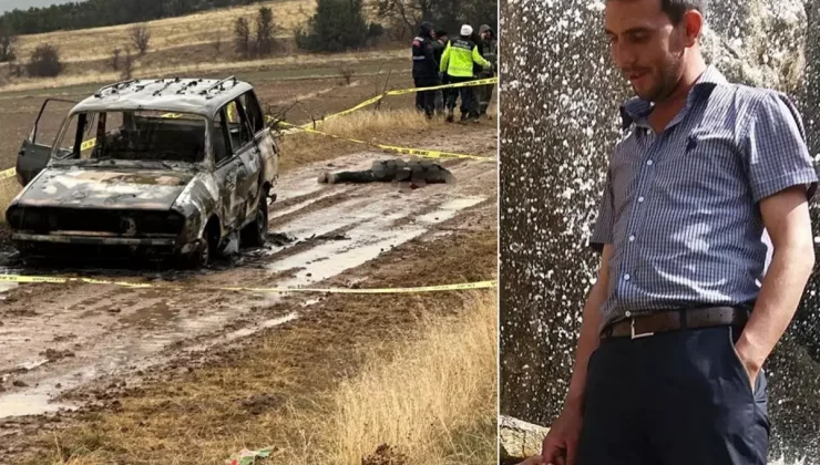 Resmen vahşet! Yanmış otomobilin yanında bulunan cesedin başı kayıp