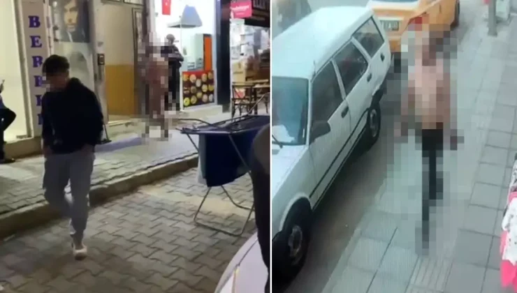 Rus turist sokakta çırılçıplak dolaştı! Polis apar topar gözaltına aldı