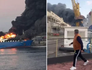 Rusya, Ukrayna’nın Odessa Limanı’nda Türk gemisini vurdu