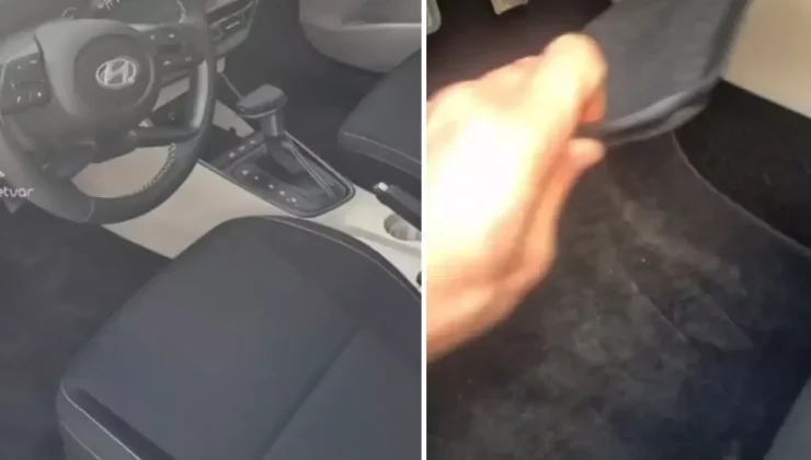 Sıfır araç aldı, paspası kaldırınca neye uğradığını şaşırdı: Yazıklar olsun