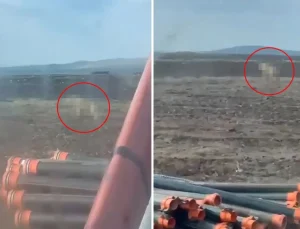 Sivas’ta tarlasını süren çiftçiyi ürküten görüntü