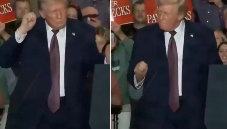 Trump’ın Kuzey Carolina’daki Noel dansı viral oldu
