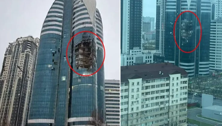 Ülkenin başkenti alarm sesleriyle yıkıldı! Gökdeleni dronla vurdular