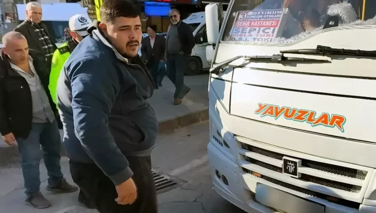 Yazılan cezaya sinirlenen şoför hatada ısrar etti