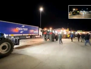 Yunanistan’da çiftçiler eylemde, İpsala Sınır Kapısı kapandı