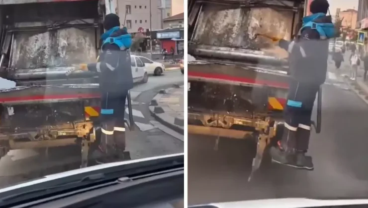 Yürek ısıtan anlar! Çöpten bulduğu müzik aletini bir anda çalmaya başladı