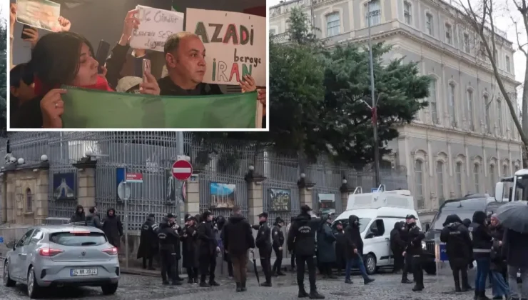 Ailelerinden haber alamayan İranlılar İstanbul’da da sokağa çıktı