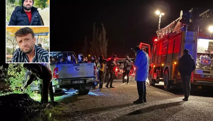 Antalya’da yanan kamyonetin altından cinayet çıktı