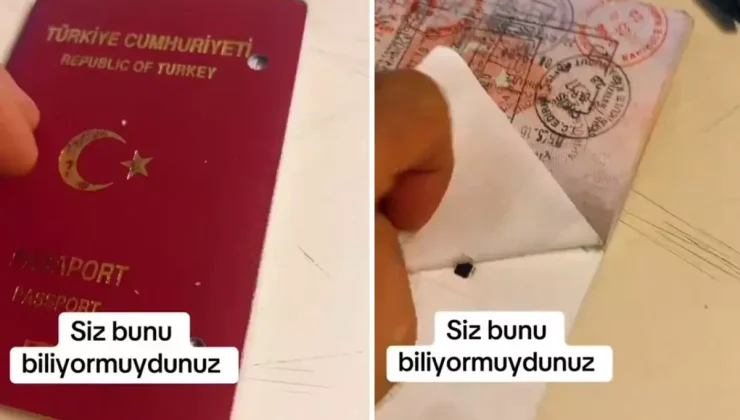 Bu gerçek olabilir mi? Pasaportunun arkasını yırttı, gördüğü karşısında şoke oldu