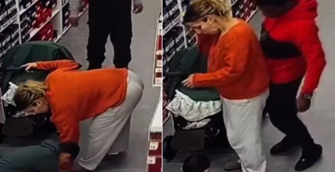 Çocuğunun yanında anneye iğrenç hareket