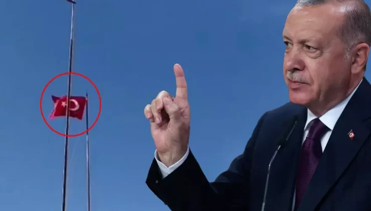 Cumhurbaşkanı Erdoğan’dan bayrak provokasyonuna ilk yorum: Bayrağımıza uzanan kirli elleri bulup hesap soracağız