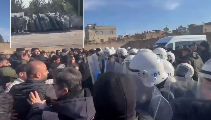 DEM Parti grup toplantısı sonrası ortalık karıştı! Polise taş atıldı, arbede çıktı