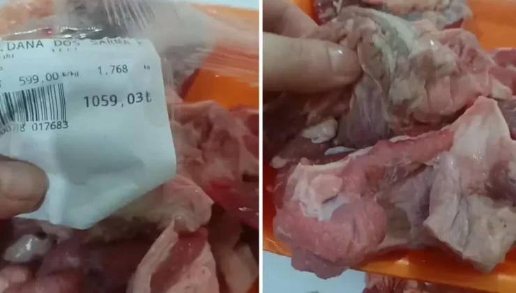 Dev zincir marketten alışveriş yapan kadın isyan etti: Allah size yedirmesin