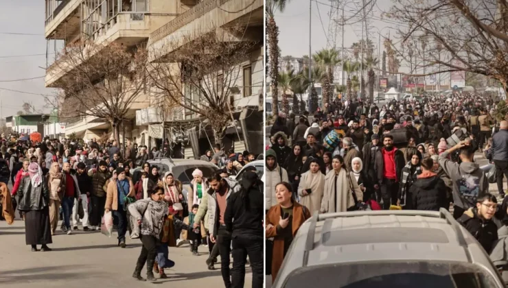 Görüntü Türkiye’nin yanı başından! Sivil halk 2 mahalleyi terk etmeye başladı