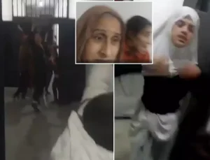 Görüntüler Rakka’dan! Cezaevlerinde tutulan kadın ve çocuklar serbest bırakıldı