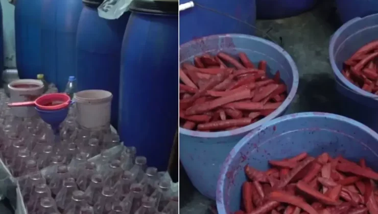 İmalathanede mide bulandıran görüntü! Zabıta bile isyan etti