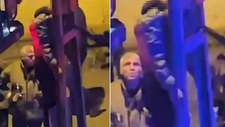 İstanbul’un göbeğinde kendini direğe astı