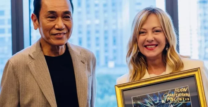 İtalya Başbakanı Meloni’ye manga sanatçısı Hara’dan sıra dışı hediye