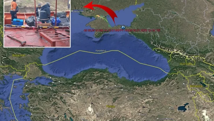 Karadeniz’de sürüklenen Türk gemisi karaya oturdu