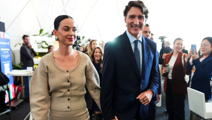 Katy Perry ile Justin Trudeau Davos Ekonomik Forumu’nda el ele