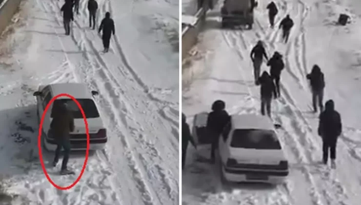 Köpek dövüştürenlerin dronu görüp kaçtığı anlar kamerada