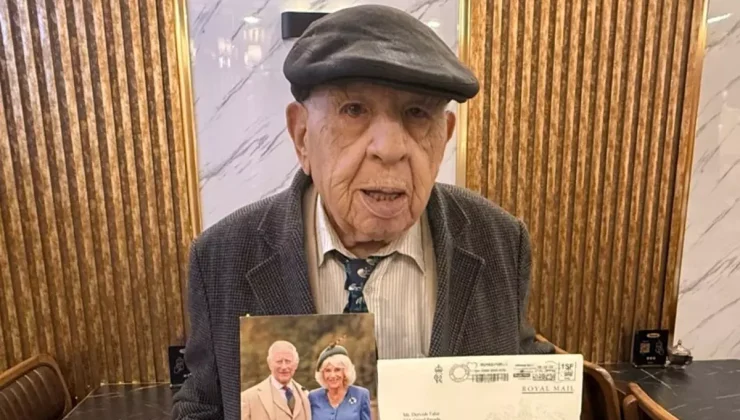 Kral Charles’tan 70 yıldır İngiltere’de yaşayan Kıbrıslı Derviş Tahir’e özel mesaj
