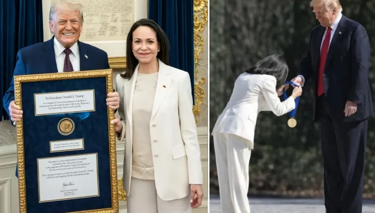 Machado’nun Nobel Ödülü’nü Trump’a vermesi alay konusu oldu: Elleri kelepçeli Maduro bu kadar aşağılanmadı
