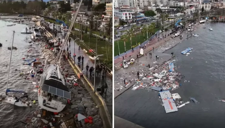 Megakenti sarsan fırtınadan geriye bu görüntüler kaldı