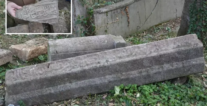 Mezarlığın altından hazine fışkırdı! Üzerinde Samsun yazıyor