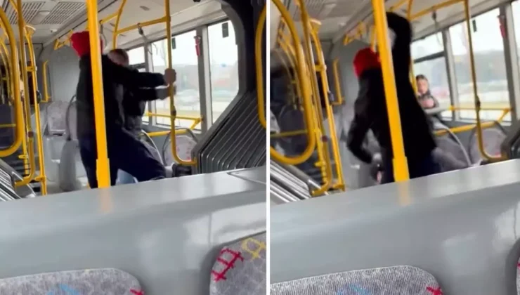 Otobüste yer tartışmasında yolcuyu darbedip, "Komutanımı çağırın" dedi