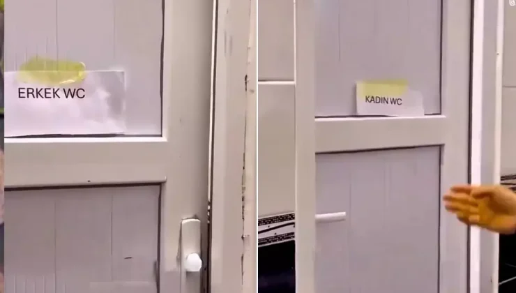 Sağlık ocağı tuvaletinde mahremiyet unutuldu: Birisi diğer tarafa bakarsa ne olacak?