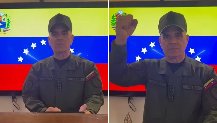 Saldırıların ardından Venezuela Savunma Bakanı sığınaktan açıklama yaptı
