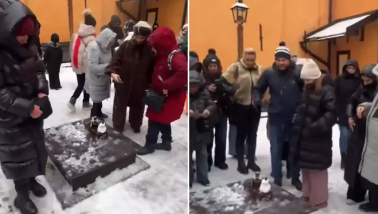 Stockholm’de bir Türk imzası: Yarım asırlık heykele kardan arkadaş