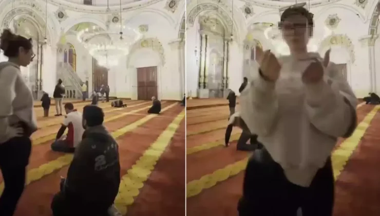 Tarihi camide çekilen görüntülere soruşturma başlatıldı