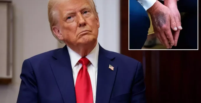 Trump elindeki morlukların nedenini ilk kez açıkladı