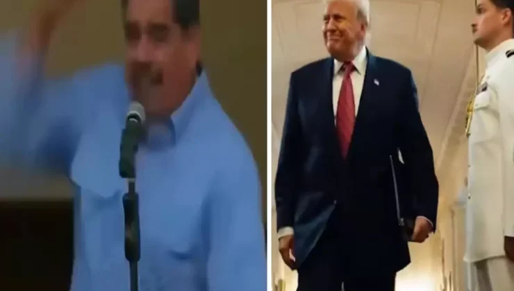 Trump işi şova döktü! Maduro ile başlayan video, baştan sona mesaj dolu
