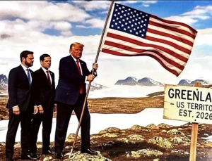 Trump’tan yeni paylaşım, Grönland’a ABD bayrağı dikti