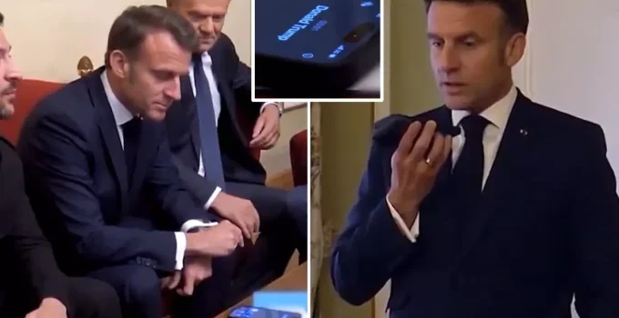 Uykucu Trump! Daha tam ayılmadan Macron’dan o haberi almış