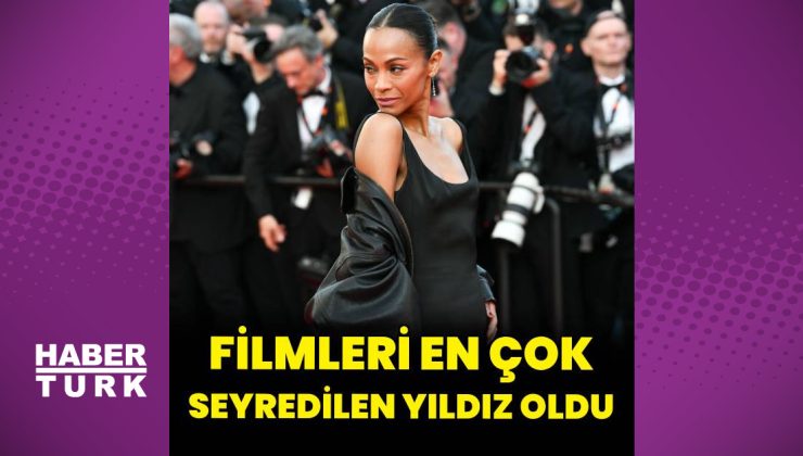 Zoe Saldana, filmleri en çok seyredilen oyuncu oldu